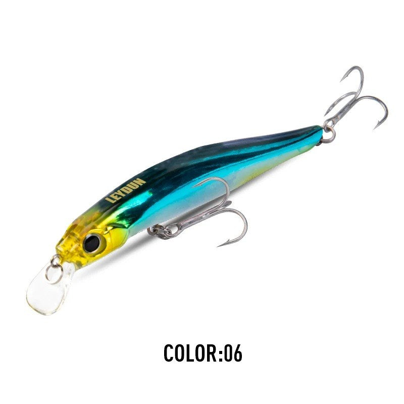 Minnow color azul dorado