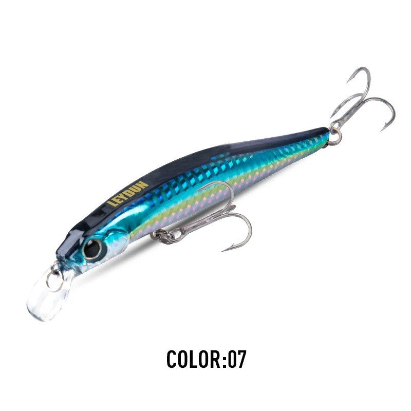 Minnow color azul escamas
