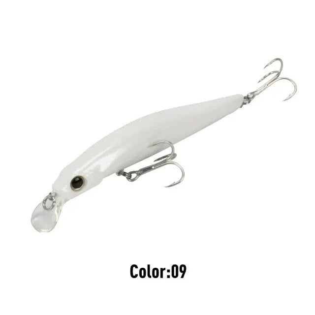 Minnow color blanco perla holo