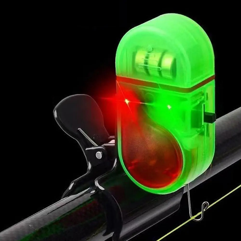 Alarma de Picada LED para Caña — Sensor Sonoro con Pinza