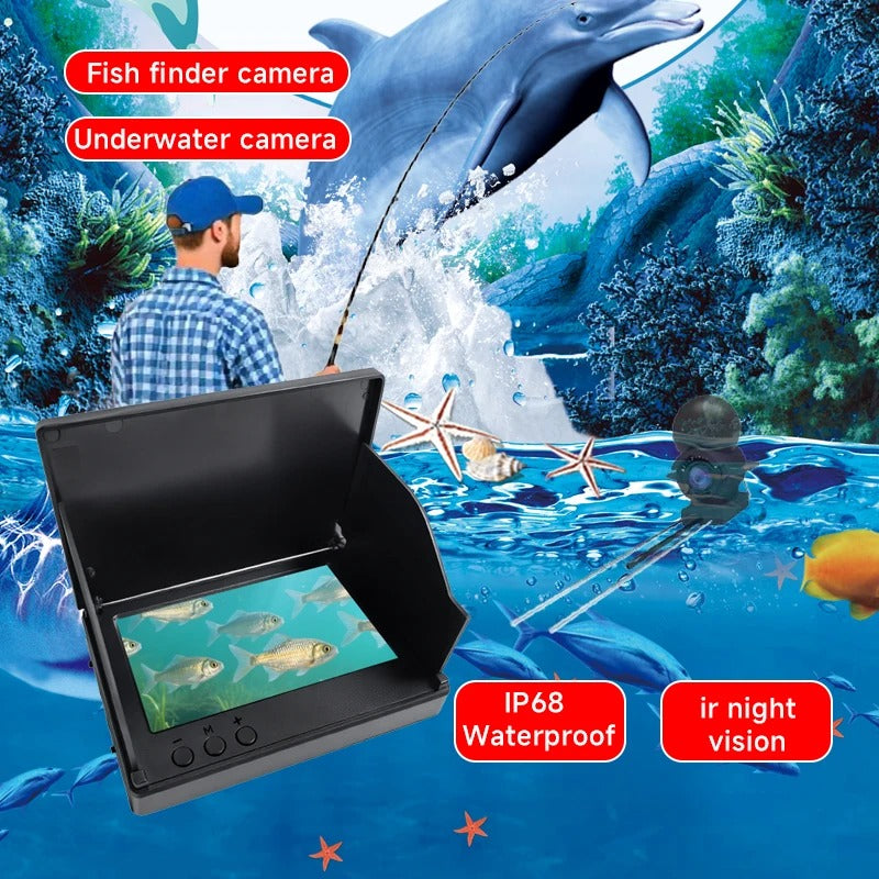 Cámara Submarina de Pesca 7" HD — Sonda Visual con Cable