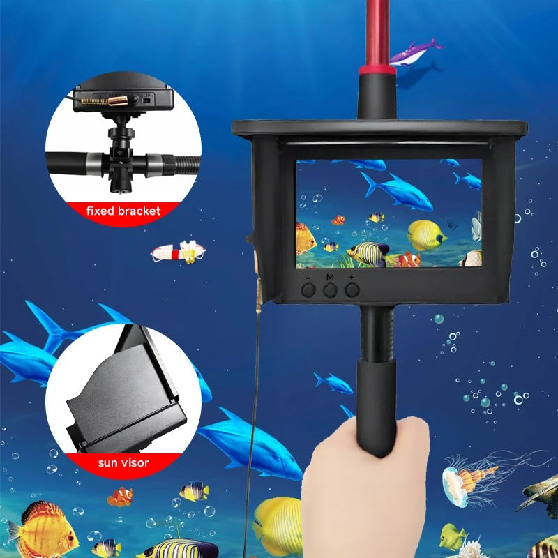 Cámara Submarina de Pesca 7" HD — Sonda Visual con Cable
