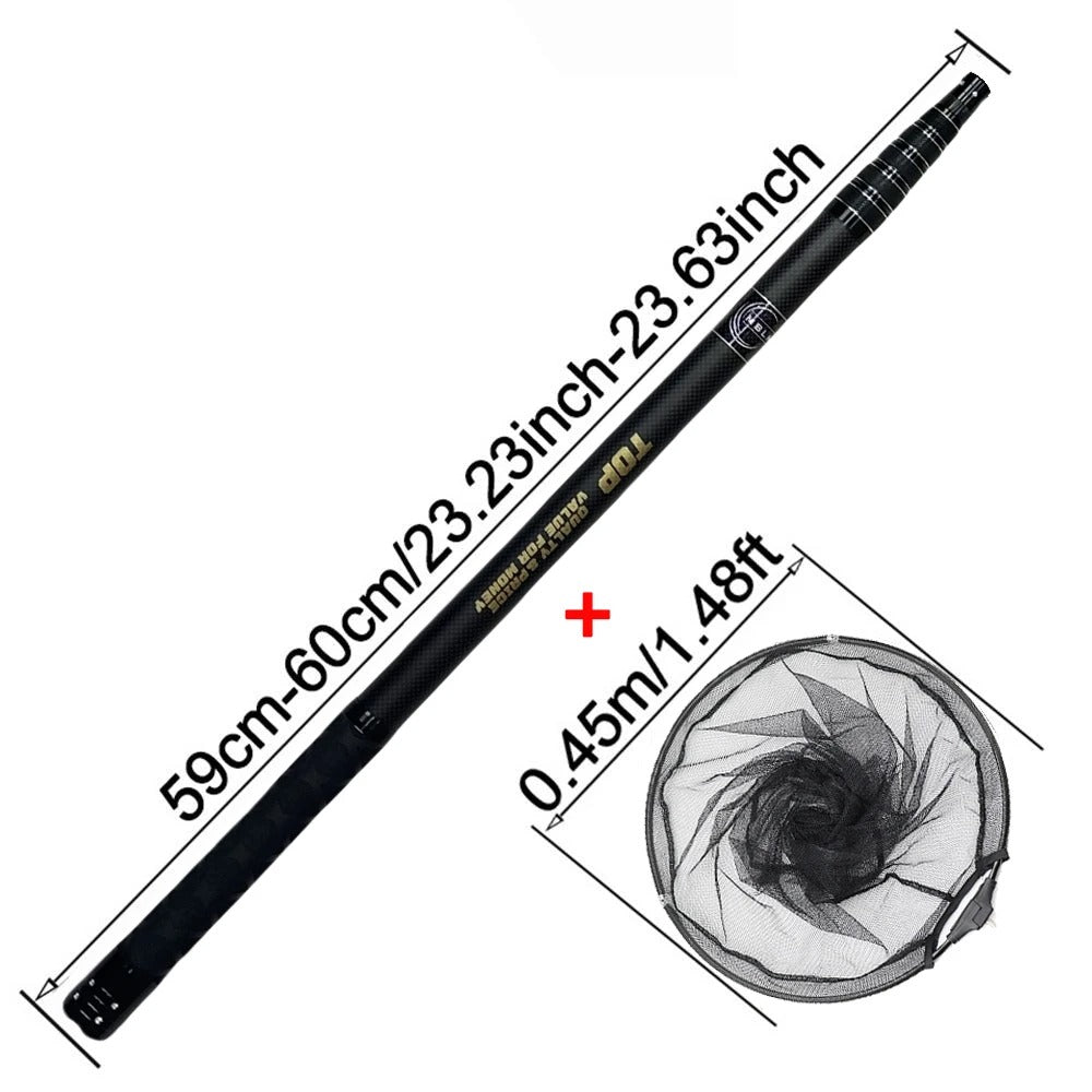 Esquema de medidas del salabre telescópico