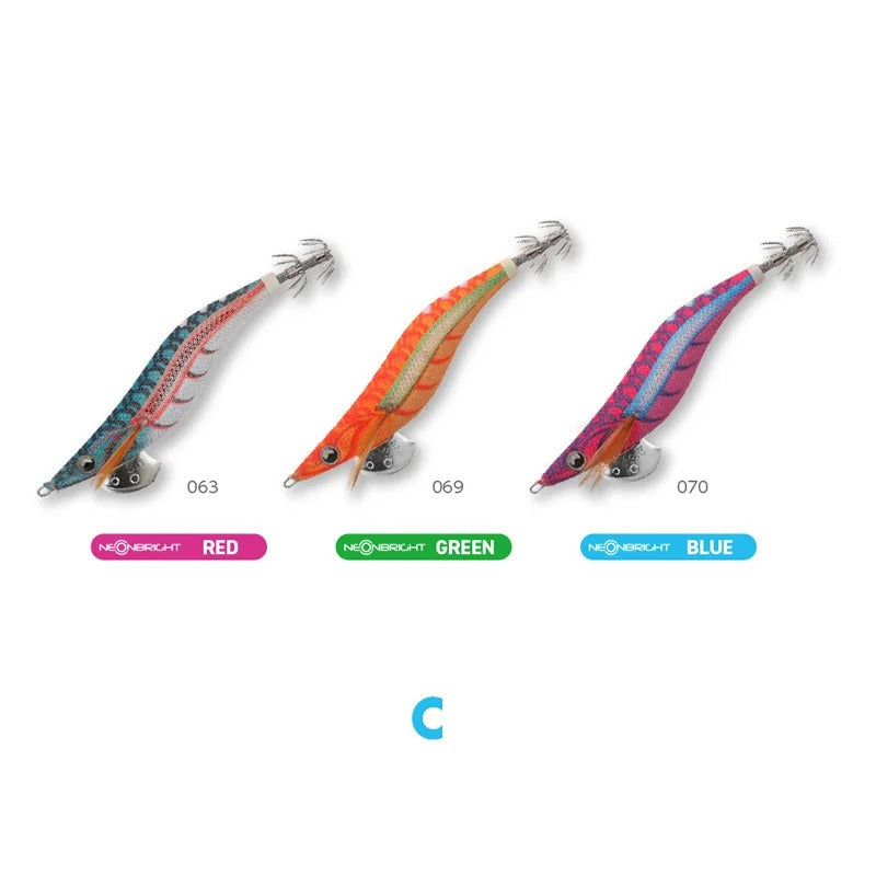 Pack 3 EGI Yamashita — Serie C (063 RED, 069 GREEN, 070 BLUE)