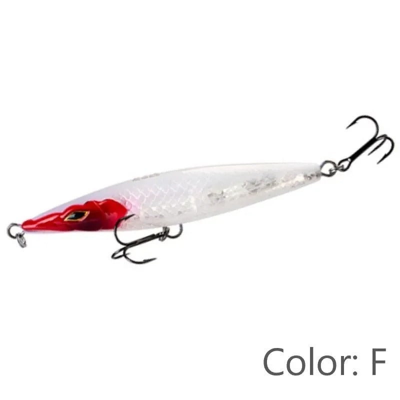 Stickbait cabeza roja blanco