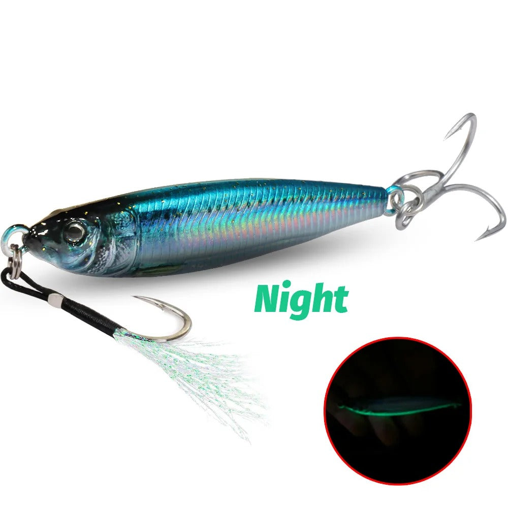 Casting Jig Sardina D3 Azul Noche Luminoso