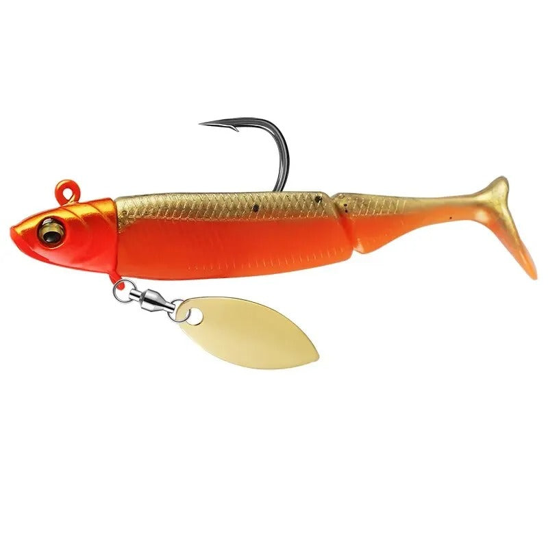 Taiyu vinilo shad 21 g color Naranja Cobre