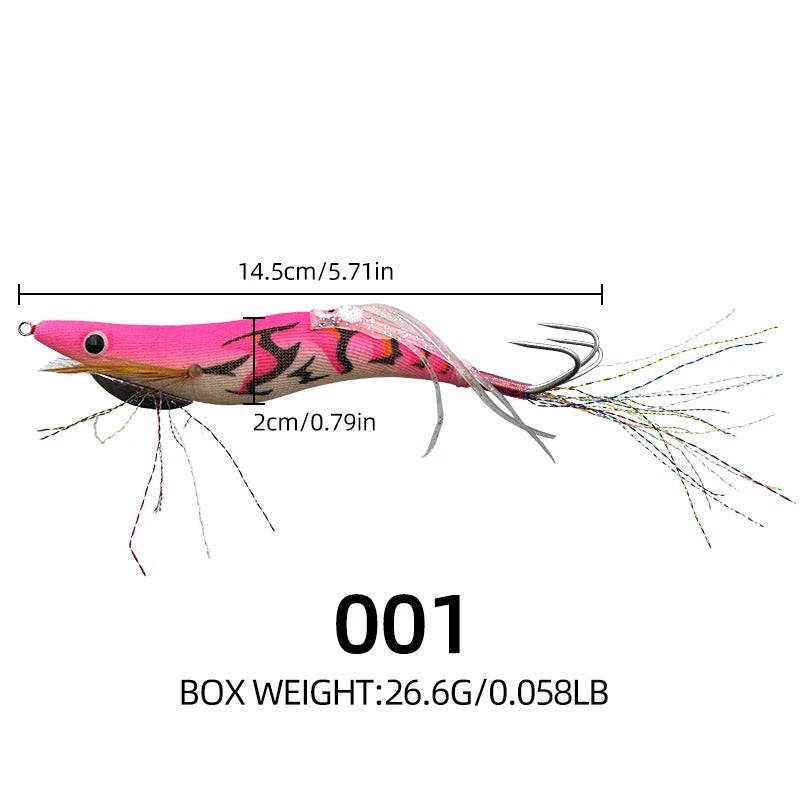 Señuelo EGI sepia rosa tigre 14,5 cm