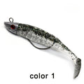 Vinilo shad jig head color plata moteado