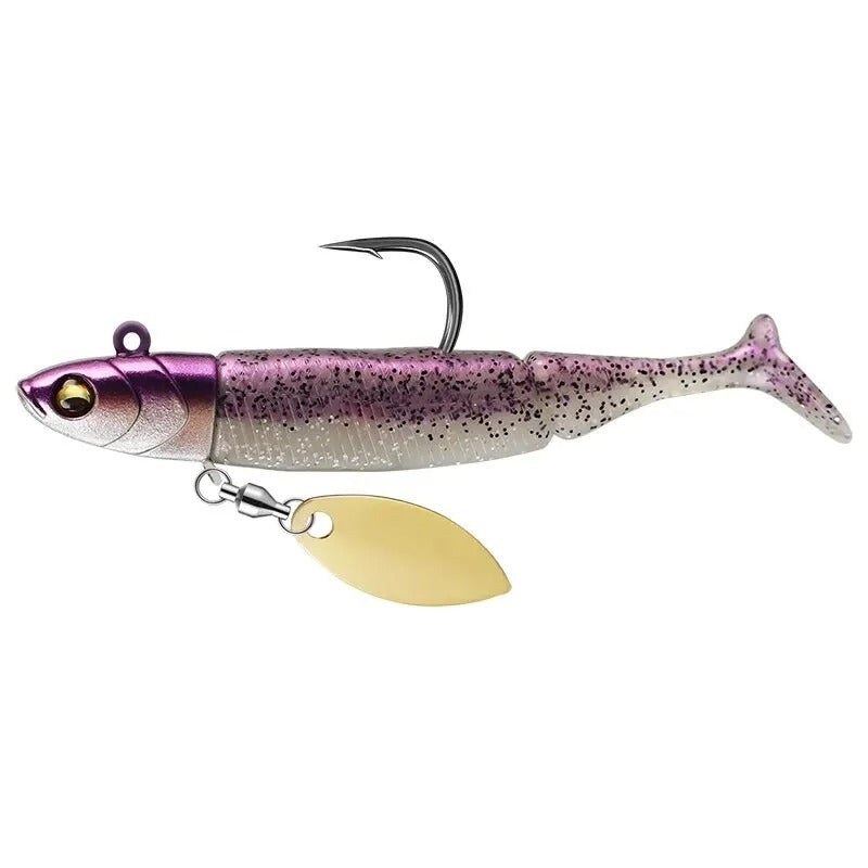 Taiyu vinilo shad 21 g color Violeta Moteado