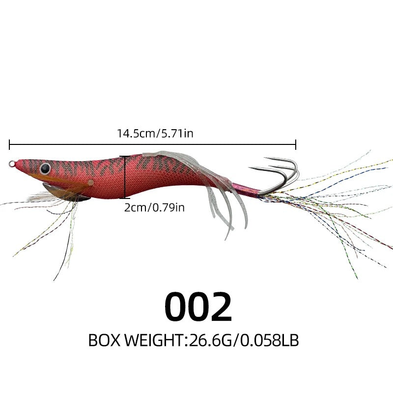 Señuelo EGI sepia borgoña 14,5 cm