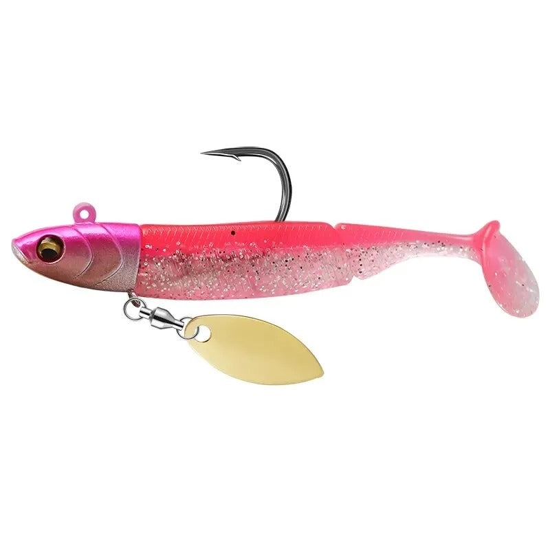 Taiyu vinilo shad 21 g color Rosa Flúor